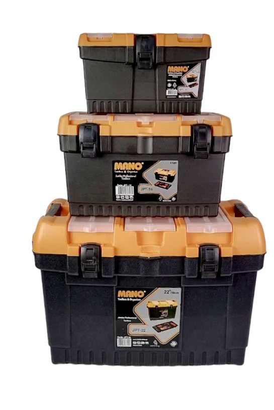 Набір ящиків Jumbo з органайзером профі 13"+16"+22" JPT-131622 Mano