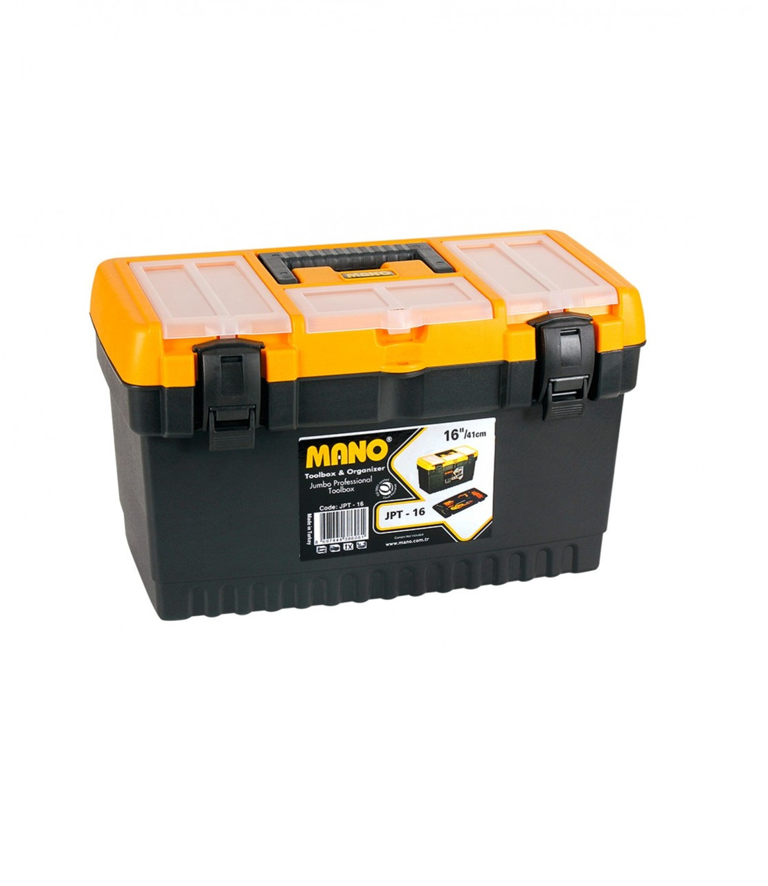 Ящик для інструментів Jumbo з органайзером профі 16" 413x212x244мм JPT-16 Mano
