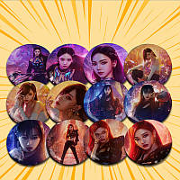 Набір Значків 56 мм Aespa 12 штук