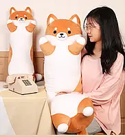 Антиаллергенная детская плюшевая игрушка Собака Батон Корги 120 см