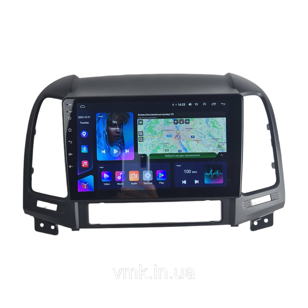Авто магнітола Hyundai SantaFe 2006-2012 на Android 12+ CarPlay 8 core Platform XyAuto