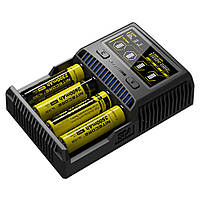 Розумний зарядний пристрій Nitecore SC4 для акумуляторів (Ni-Cd Ni-Mh Li-Ion IMR LiFePO4) 220V-12V