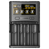 Зарядное устройство Nitecore SC4 для аккумуляторов (Ni-Cd Ni-Mh Li-Ion IMR LiFePO4) 220V-12V