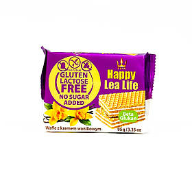 Вафлі ванільні без глютену без цукру без лактози 95г Lea Life