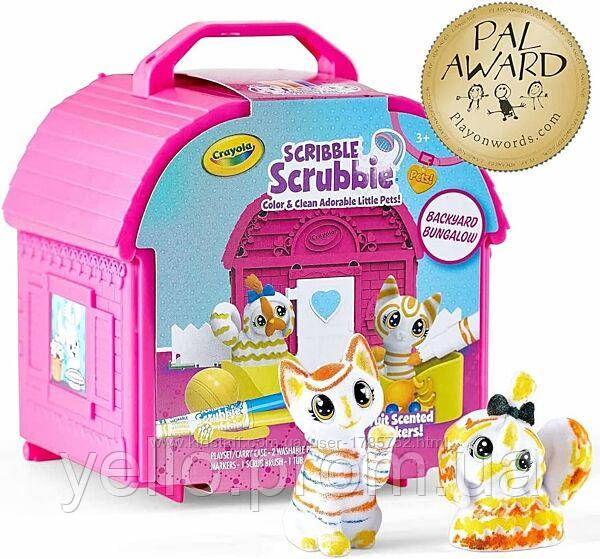 Crayola Scribble Scrubbie Pets, набір для ігор у дворі -бунгало, розфарбовка