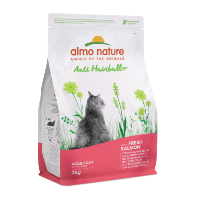 Сухий корм для виведення вовни у котів Almo Nature (Альмо Натюр) Holistic Hairball лосось 2 кг