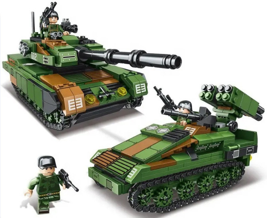 Конструктор MiNGDi ТАНК LEOPARD 2 в 1 Військова техніка Леопард 2 (463 дет.) 9010