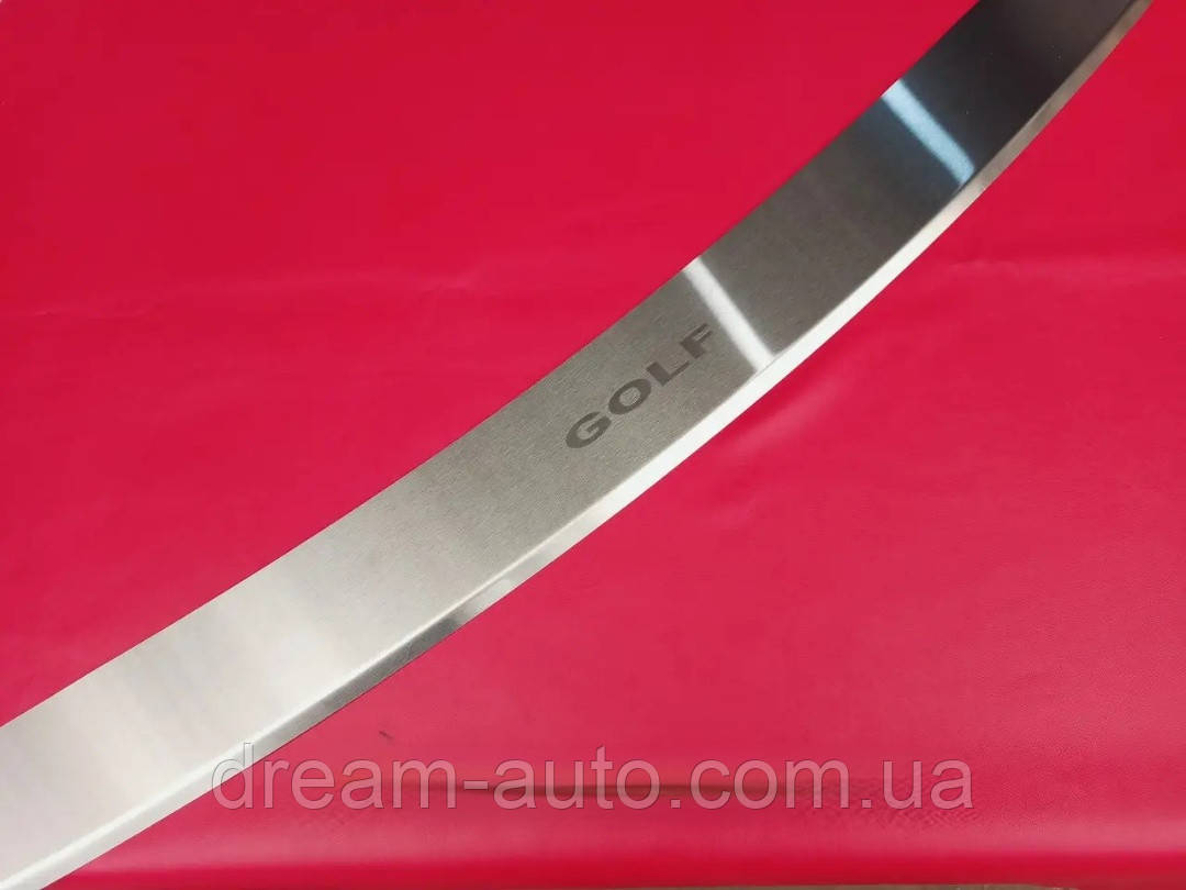 Накладка на задній бампер із загином Volkswagen Golf 6, фото 1