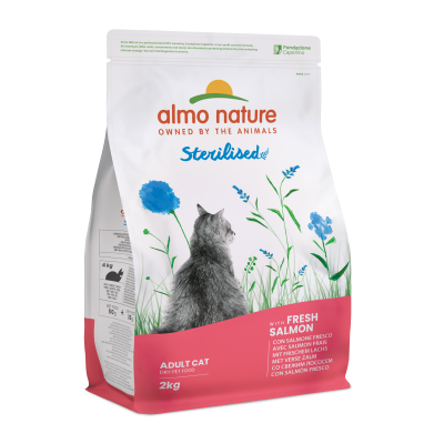 Сухий корм для стерилізованих котів Almo Nature (Альмо Натюр) Holistic Sterilized лосось 2 кг