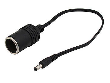 Кабель-перехідник 5.5х2.1 на прикурювач (тип "тато") 12v/24v