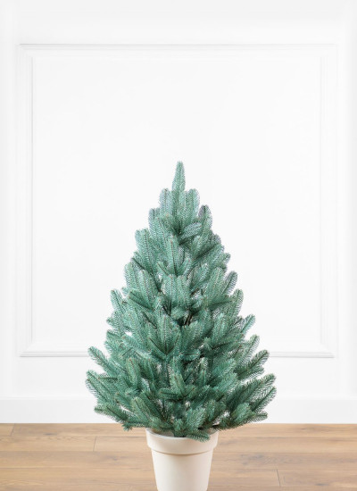 Искусственная елка 0.9 метра лапландская в горшке, елка искусственная натуральная голубая 90 см - фото 2 - id-p2016040690