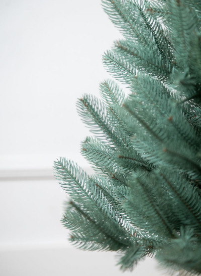 Искусственная елка 0.9 метра лапландская в горшке, елка искусственная натуральная голубая 90 см - фото 4 - id-p2016040690