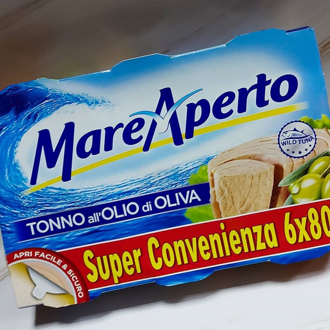 Тунец кусочками Mare Aperto Tonno all Olio di Oliva в оливковом масле упаковка 6х80 г Италия - фото 1 - id-p2016052690