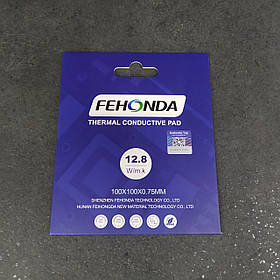 Термопрокладка Fehonda Original 100x100x0.75mm (12.8W/m*k) (TF)