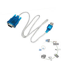 Кабель USB - RS232 DB9 COM чіп CH340, 80см