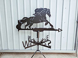 Флюгер Кінь, Мустанг, флюгер на дах з металу 2 мм.