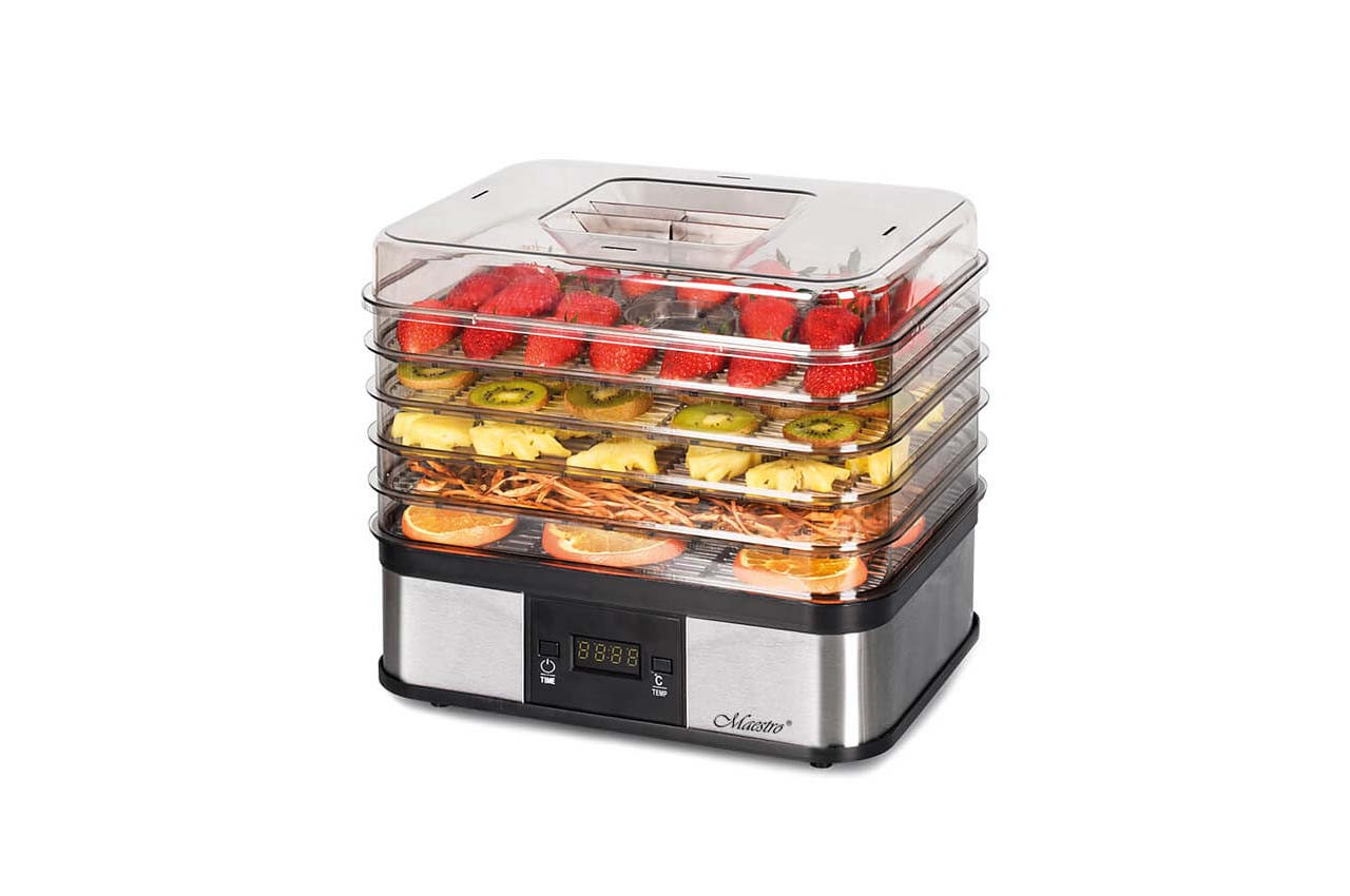 Сушарка для овочів і фруктів Maestro 245Вт x 5 лотків (MR-767), фото 1