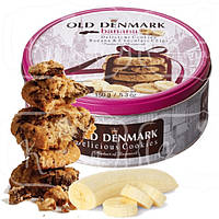 Печенье с Бананами и Шоколадными Чипсами Old Denmark Banana Chocolate Chips в ж/б 150 г Дания