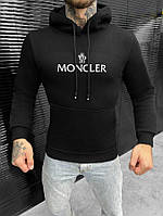 Худі на флісі MONCLER black