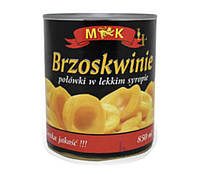 Персик Консервированный Кусочки в Сиропе Brzoskwinie M&K 820 г Польша