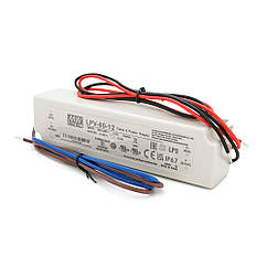 DR Імпульсний блок живлення герметичний Mean Well LPV-60-12 12 В 5 А (60 Вт) IP67