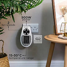 Мобільний тепловентилятор Портативний нагрівач Portable Heater 500w з LCD-дисплеєм, Amazon, Німеччина, фото 3