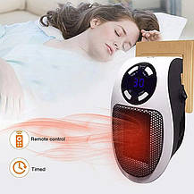 Мобільний тепловентилятор Портативний нагрівач Portable Heater 500w з LCD-дисплеєм, Amazon, Німеччина, фото 4
