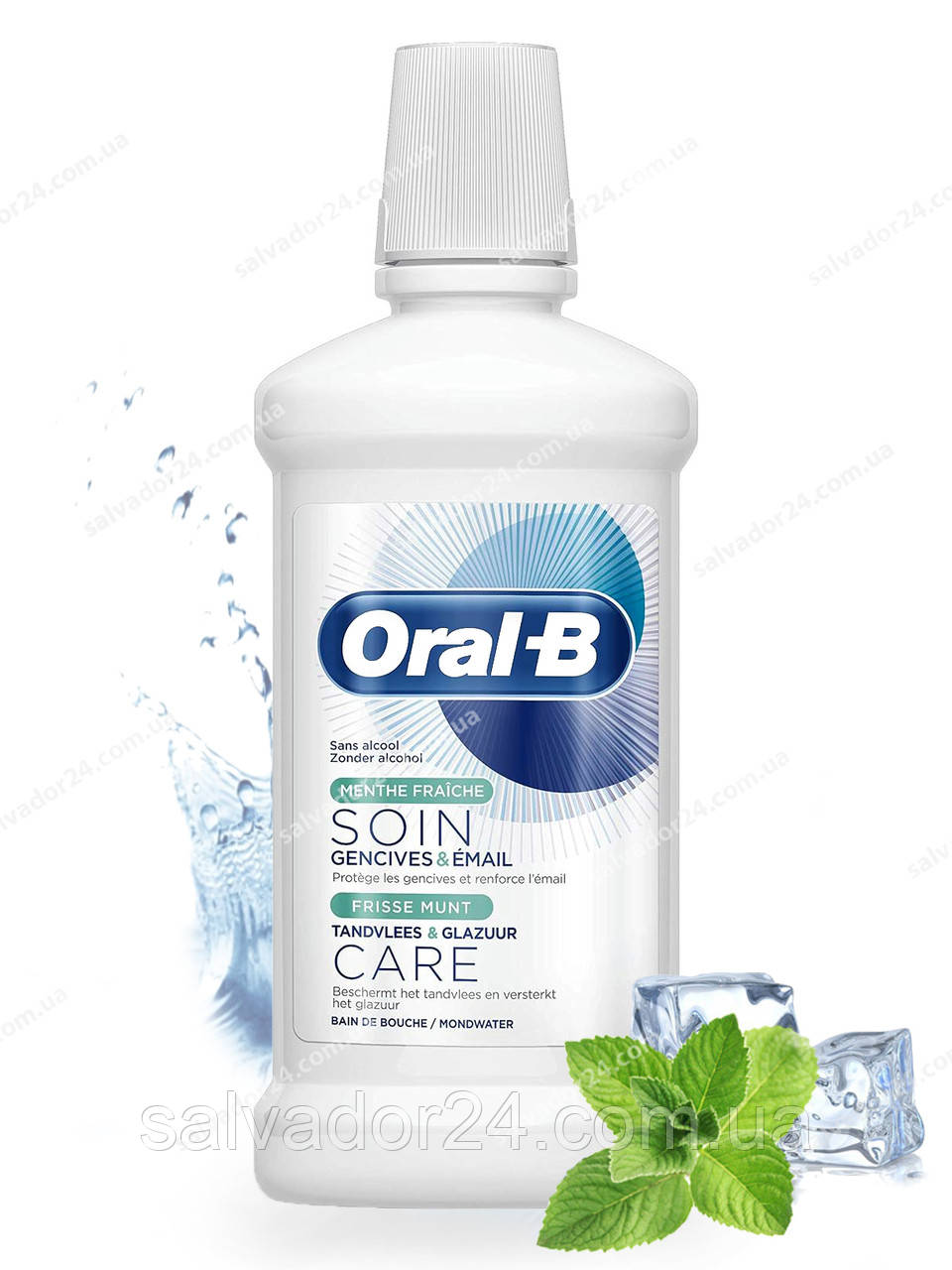 Oral-B Gum&Enamel Care Безспиртовий ополіскувач для Свіжа М'ята 500 ml Німеччина, фото 1