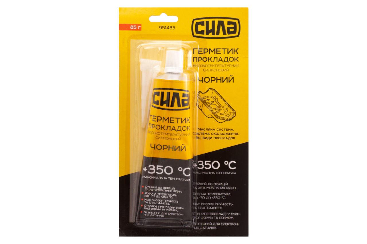 Герметик високотемпературний Сила 85г чорний (951433), фото 1
