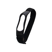 Ремешок для Xiaomi Mi Band 3 / 4 Nylon Цвет Чёрный