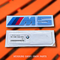 Шильдик эмблема BMW M5 на багажник E39 E60 E61 F07 F10 F11 G30 G31 логотип наклейка хром