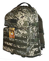 Тактичний військовий туристичний міцний рюкзак трансформер 40-60 літрів піксель SP