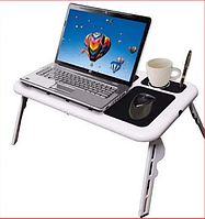 Столик трансформер под ноутбук с куллером ColerPad Столик складной переносной для ноутбука с охлаждением