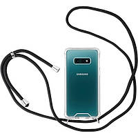 Чехол HongMan прозрачный с регулируемым шнурком для Samsung Galaxy S10e 5.8 дюйма