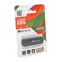 DR Флэш-накопитель Mibrand Grizzly, USB 2.0, 4GB, Blister