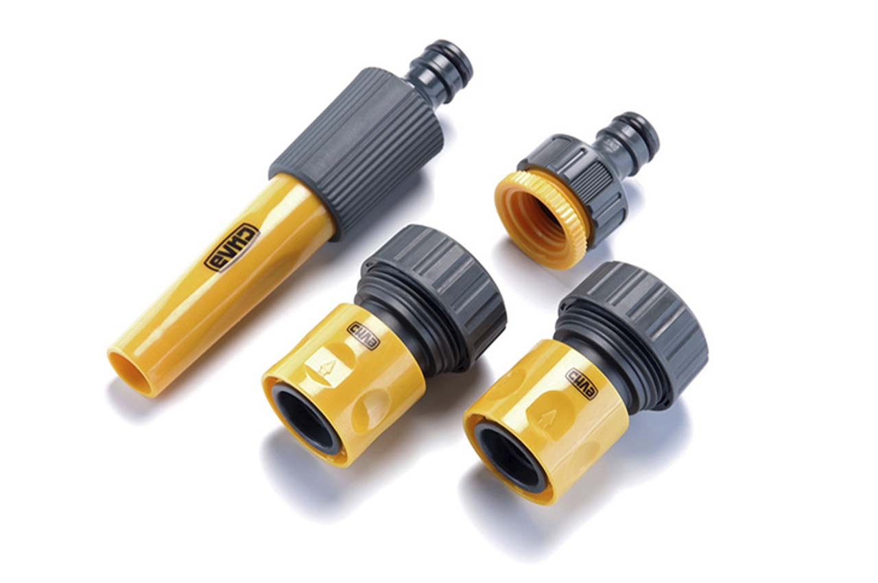 Набір для поливу Сила 1 насадка x 1 адаптер 1/2" x 3/4" x 2 конектори 3/4" (4шт) (551286), фото 1