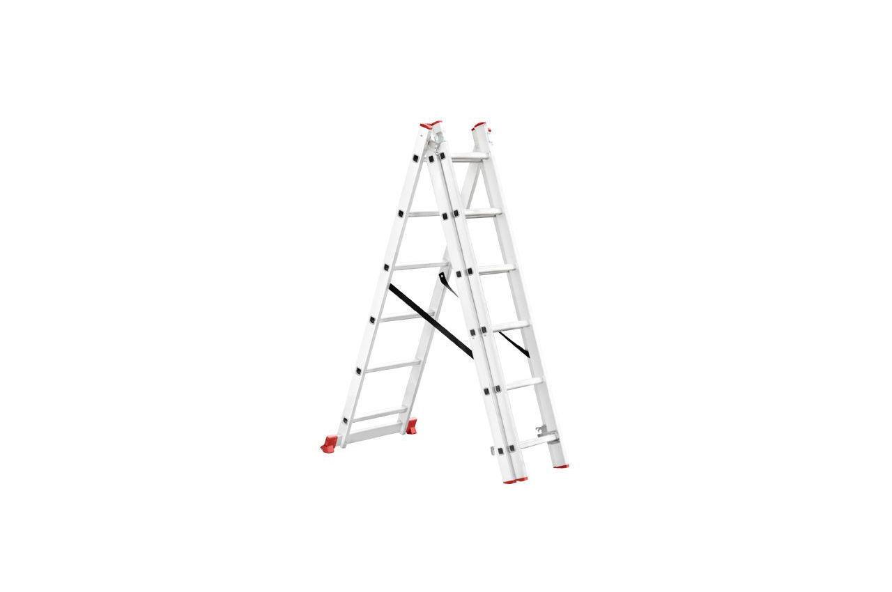 Сходи 3-х розкладна Intertool 3407 мм х 3x6 ступенів (LT-0306), фото 1