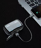 Навушники бездротові Bluetooth MDR TWS M10 8280 у кейсі, чорні, фото 4