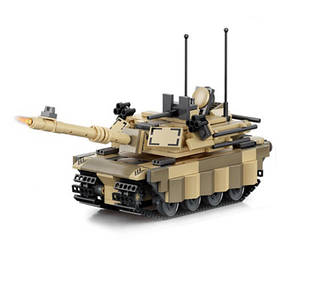 Конструктор PingaoТАНК Abrams M1A2 Військова техніка Абрамс(451 дит.) 40013