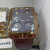 Часы показывают время в разных странах Мужские Часы Guardo 7754-BR