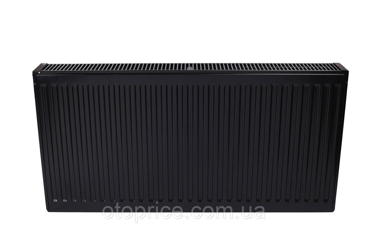 Сталевий чорний панельний радіатор WarrmWell тип 22 висота 500, бок. 1200, 1710