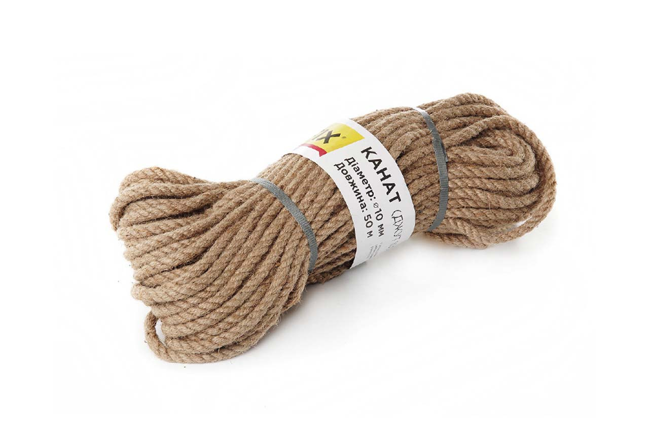 Канат джутовый Unifix 10мм x 50м (699565), фото 1