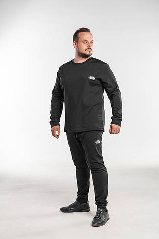 Чоловіча термобілизна Men BIG TNF XXXL універсальний чорний комплект плоскі шви анатомічний крій, фото 1