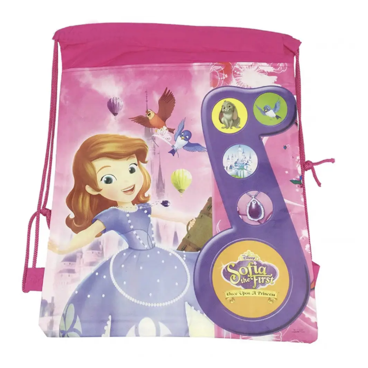 Рюкзак-мішок для форми та змінного взуття з принтом «Sofia» для дівчаток