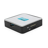 DR Кардридер универсальный USB 3.0 HDH-939 SD/MMC/MS/TF/M2, USB2.0, White, Блистер