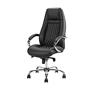 Кресло руководителя компьютерное Луизиана (GB-242CC) Белый (LC-W) Коричневый