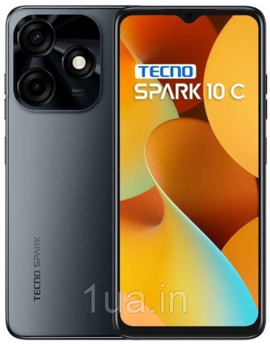 Смартфон Tecno Spark 10C (KI5k) 4/128Gb DS Meta Black (4895180798153) UA UCRF, фото 1