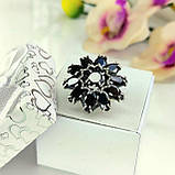 Срібна каблучка у формі квітки, фото 5