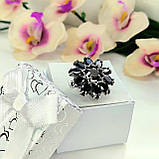 Срібна каблучка у формі квітки, фото 3