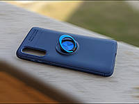 Чехол с кольцом AUTO FOCUS для Xiaomi Mi9 BLUE
